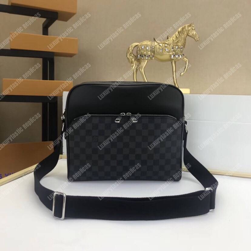 LV Dayton Reporter MM Damier Graphite