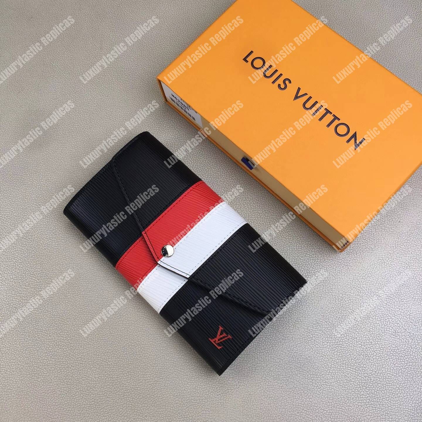 LV Sarah Wallet Epi Leather Noir
