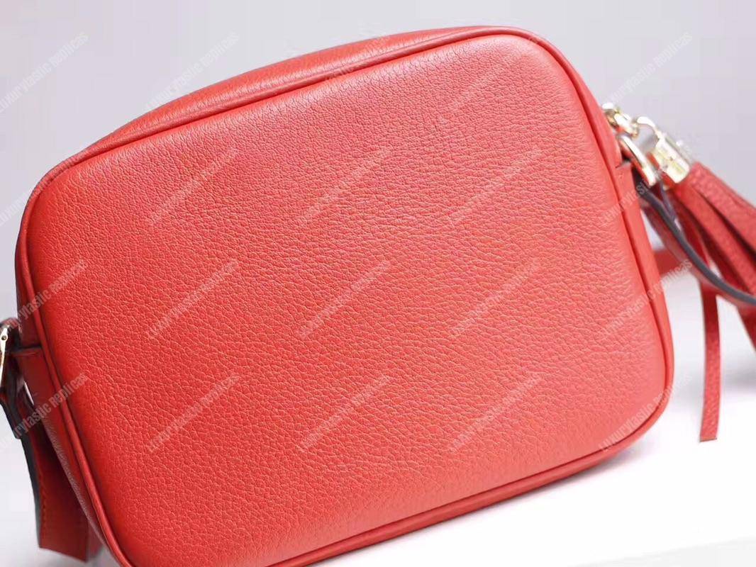 G*u*i soho small leather disco bag red
