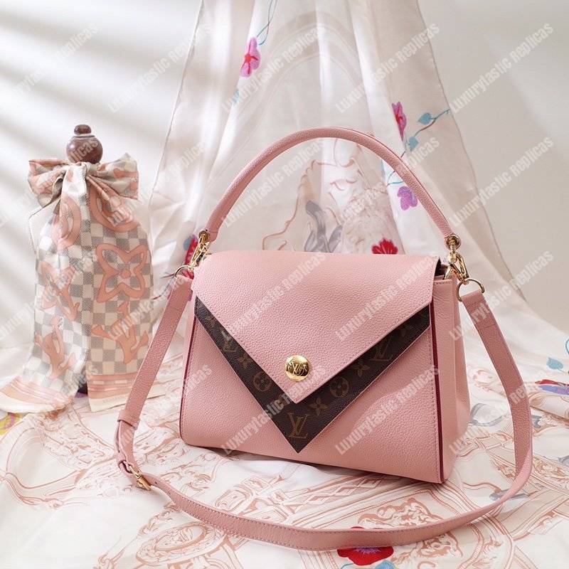 LV Double V Handbag Rose Poudre