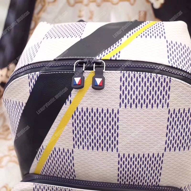 LV Apollo Backpack Damier Azur Canvas