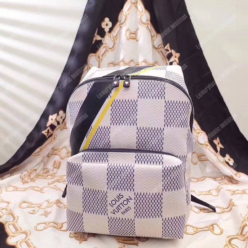 LV Apollo Backpack Damier Azur Canvas