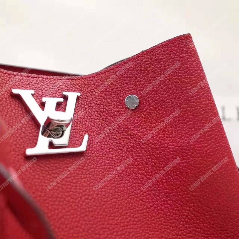 LV Lockme Bucket Cerise