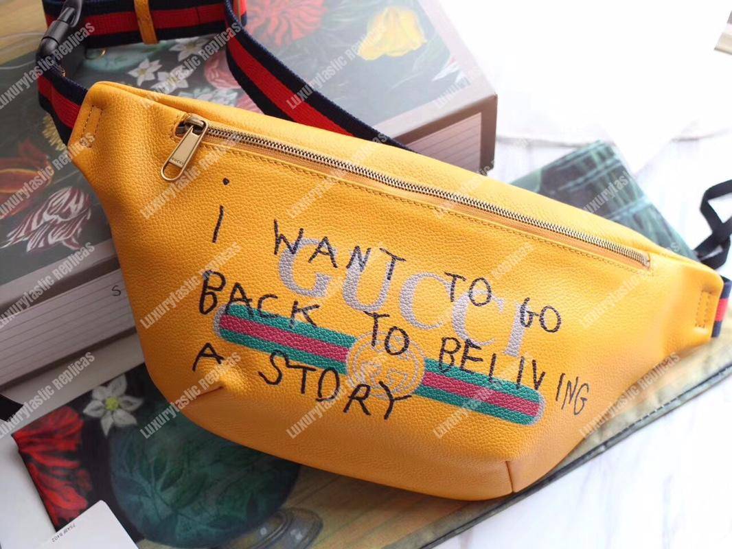 G*u*i coco capitán logo belt bag yellow