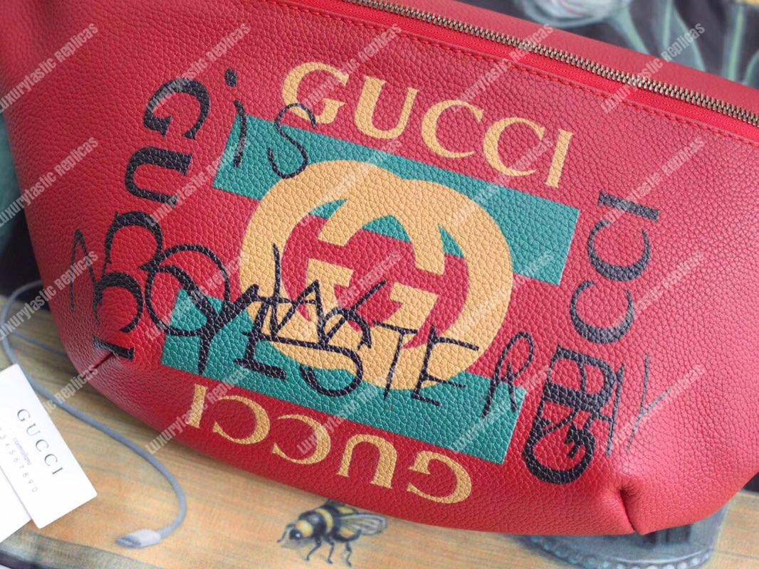 G*u*i coco capitán logo belt bag red