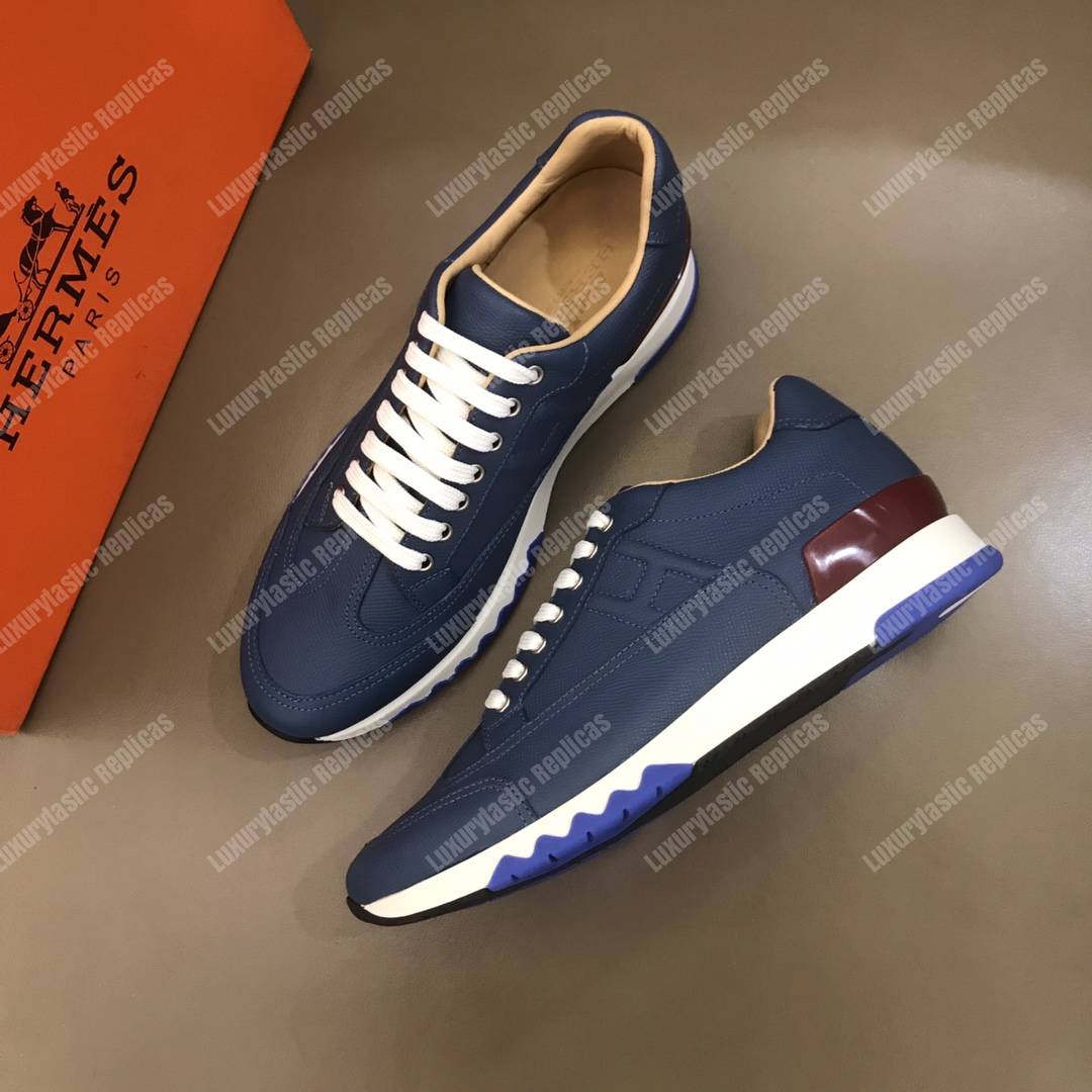 H**mes trail sneaker blue