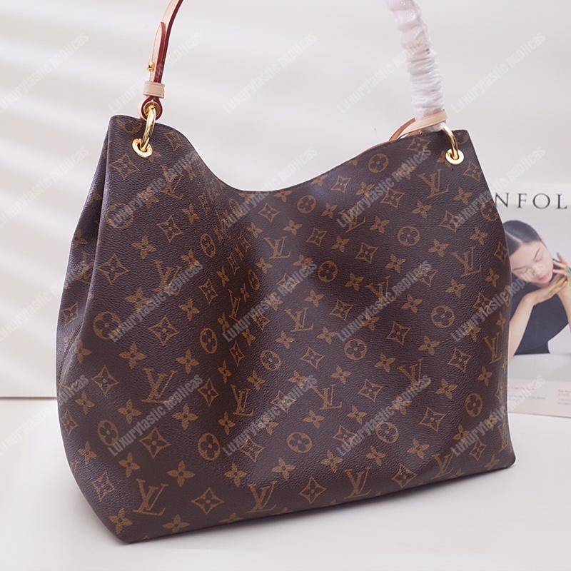 LV Graceful MM Monogram Beige