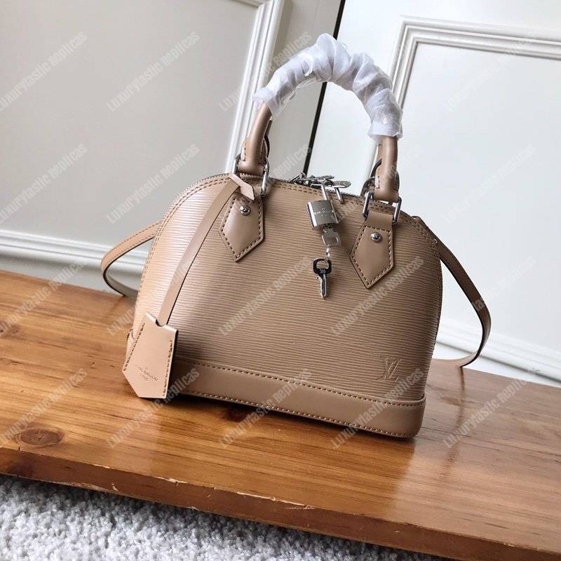 LV Alma BB Epi Leather Beige