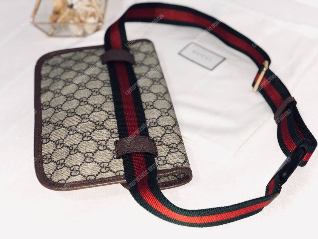 G*u*i gg sup*e belt bag brown trims