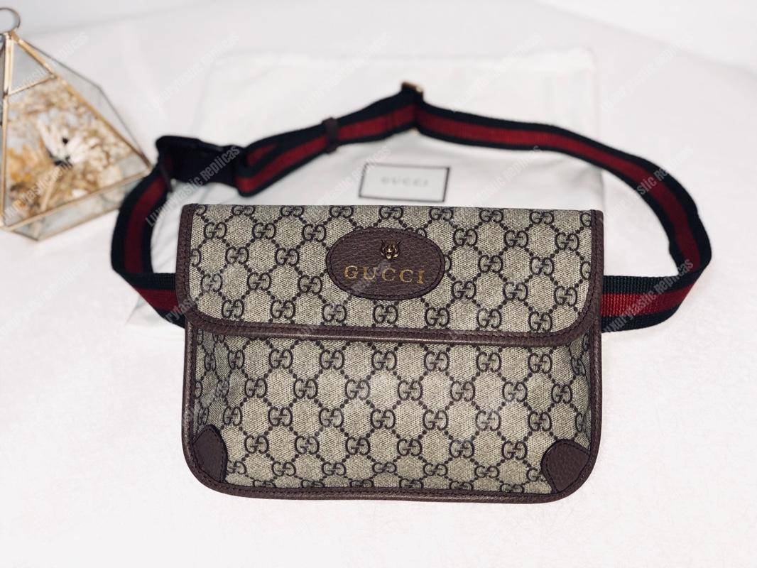 G*u*i gg sup*e belt bag brown trims