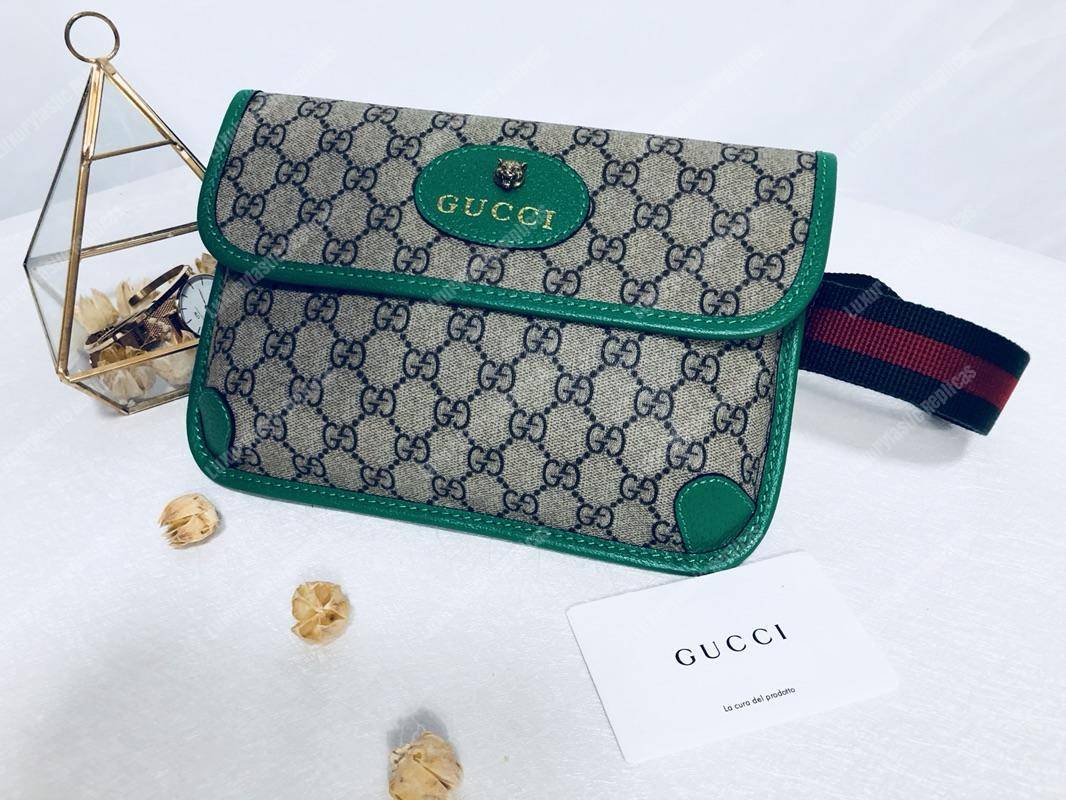 G*u*i gg sup*e belt bag green trims