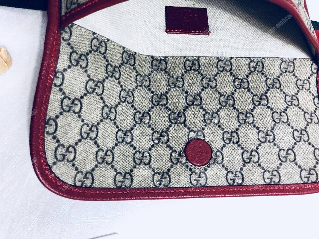 G*u*i gg sup*e belt bag red trims