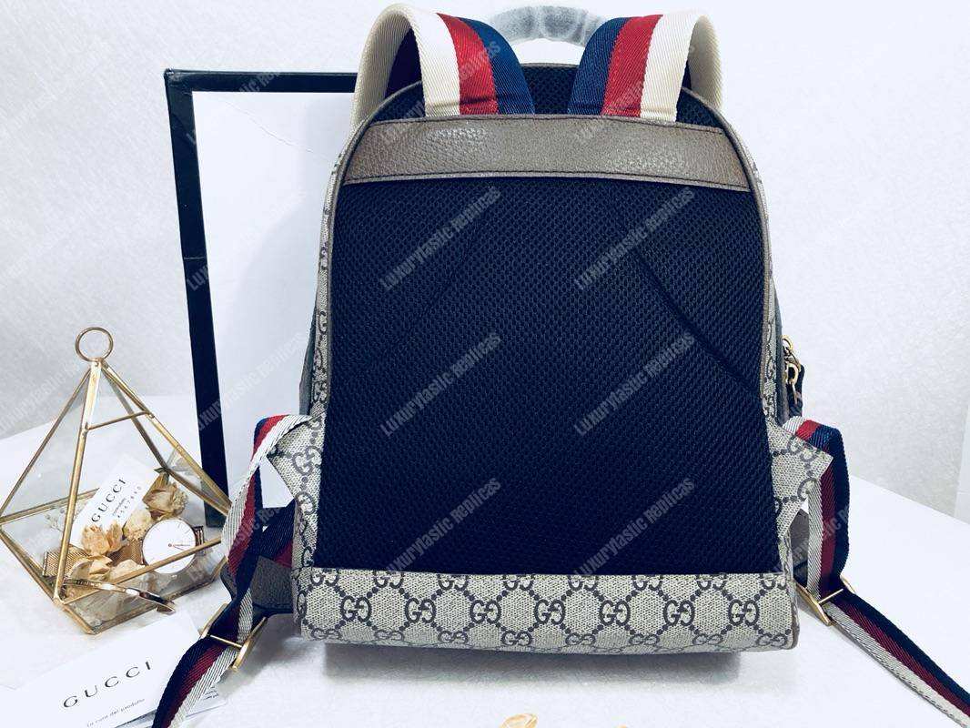G*u*i red mystic cat patch gg sup*e backpack bag