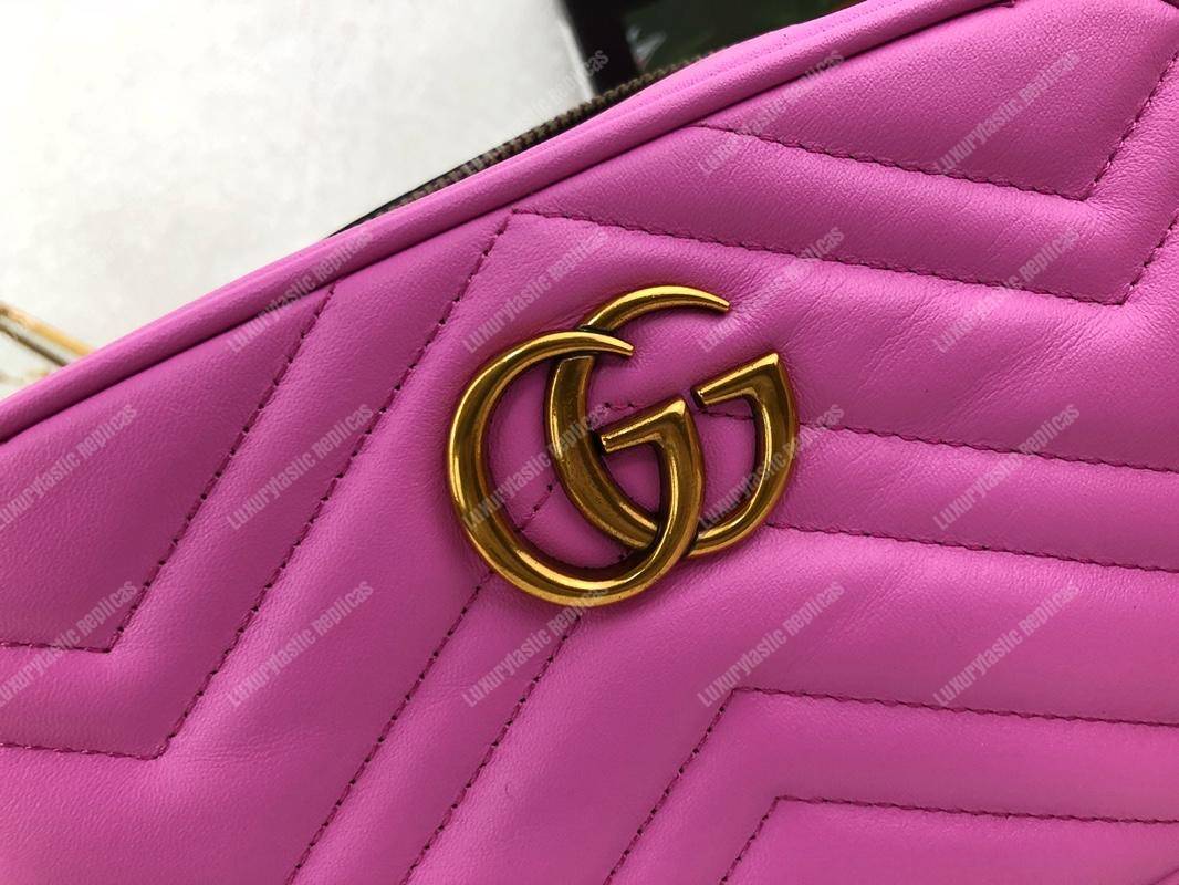 G*u*i gg marmont matelassé mini bag fuchsia