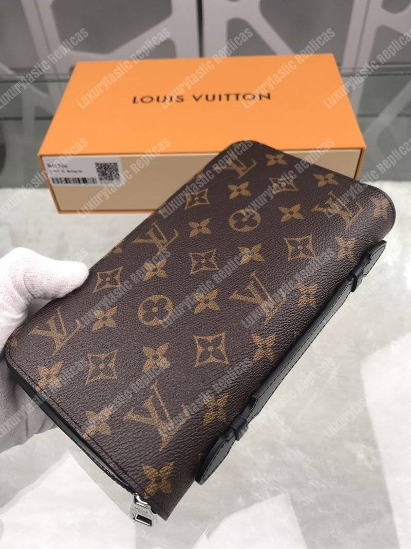 LV Zippy XL Wallet Monogram Macassar Canvas