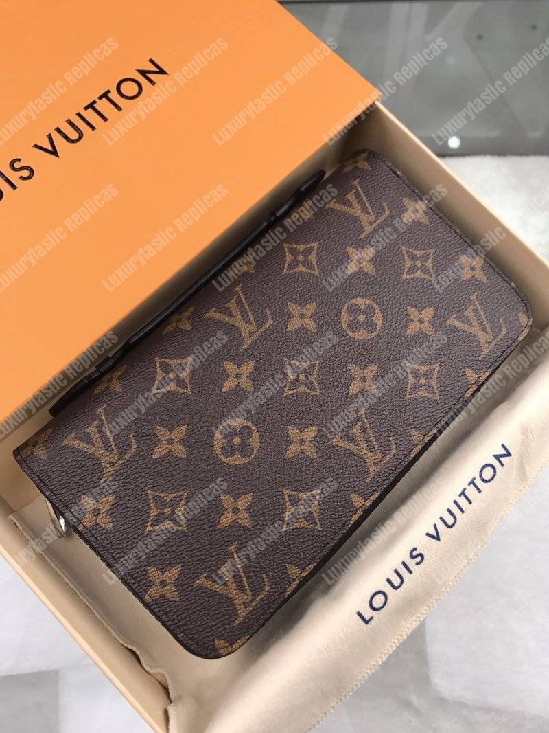 LV Zippy XL Wallet Monogram Macassar Canvas