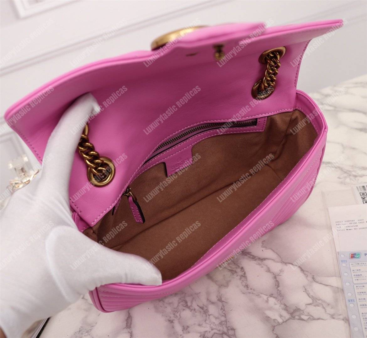 G*u*i gg marmont small shoulder bag candy pink