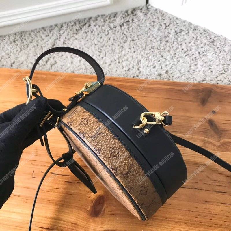 LV Petite Boite Chapeau Monogram Reverse Canvas