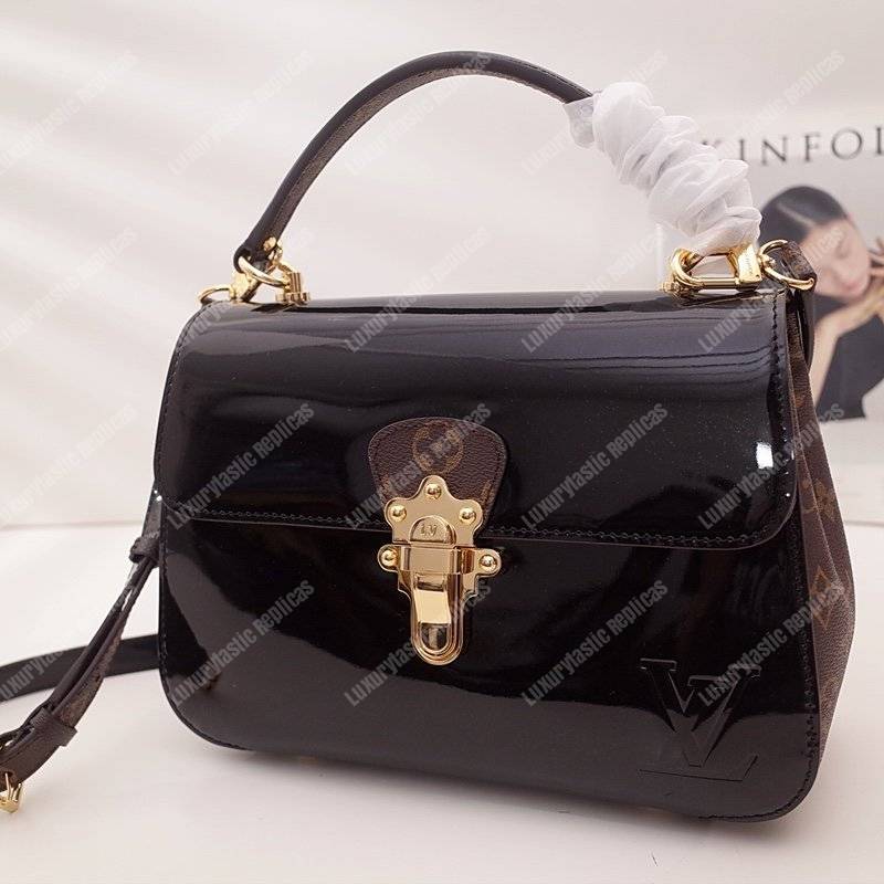 LV Cherrywood PM Patent Leather Black