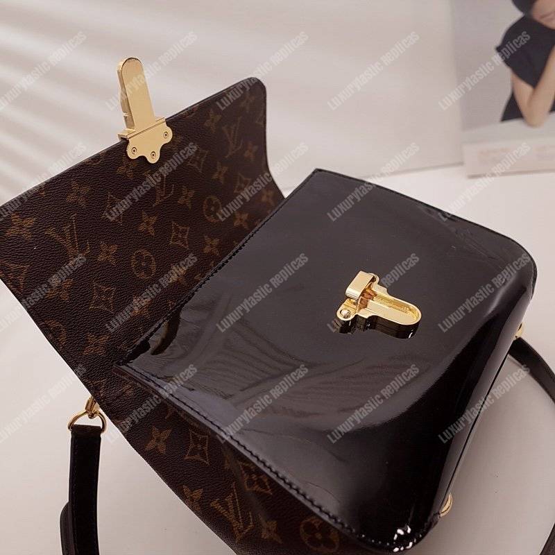 LV Cherrywood PM Patent Leather Black