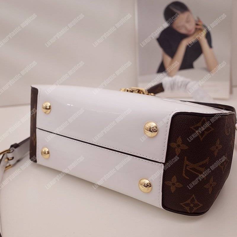 LV Cherrywood PM Patent Leather Blanc