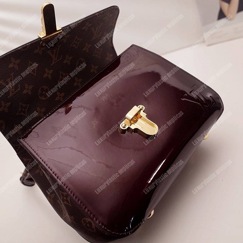 LV Cherrywood PM Patent Leather Amarante