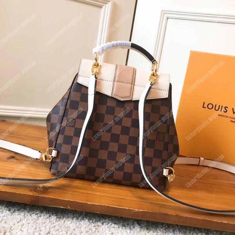 LV Clapton Backpack Damier Ebene Creme