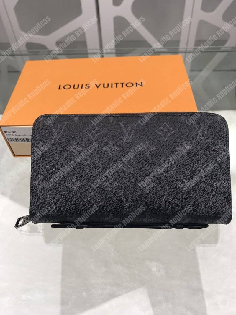LV Zippy XL Wallet Monogram Eclipse Canvas
