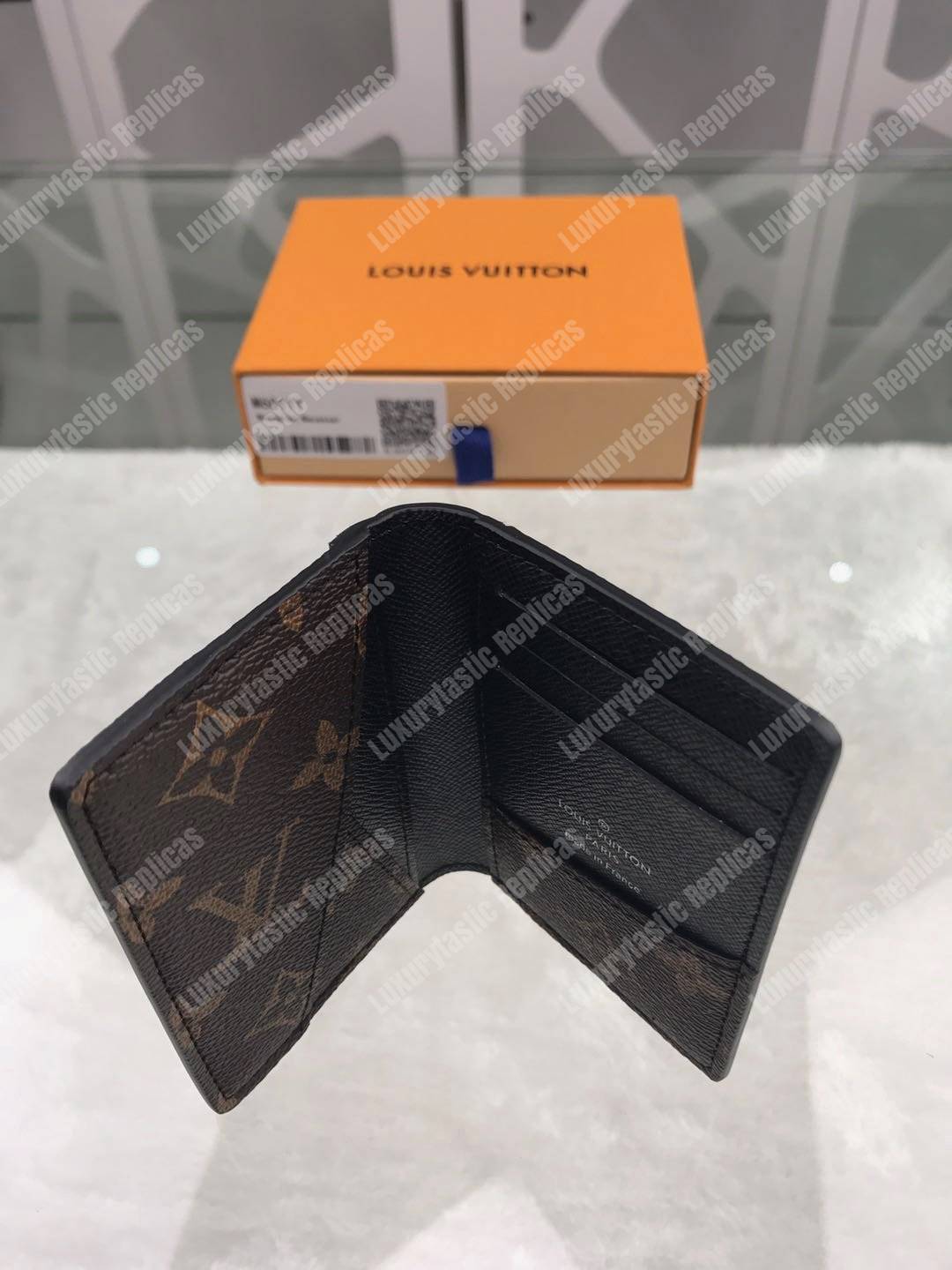 LV Pocket Organizer Monogram Macassar Canvas Black