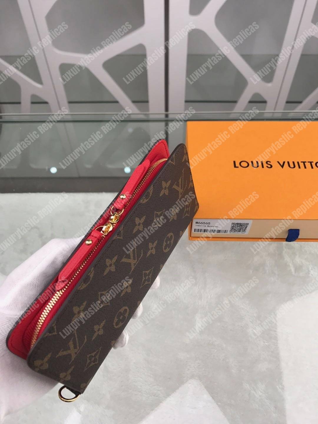 LV Insolite Wallet Monogram Canvas Coquelicot