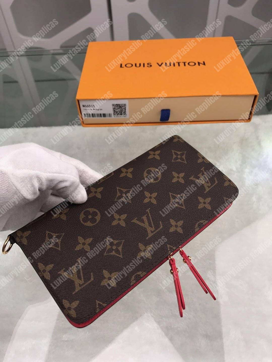 LV Insolite Wallet Monogram Canvas Coquelicot