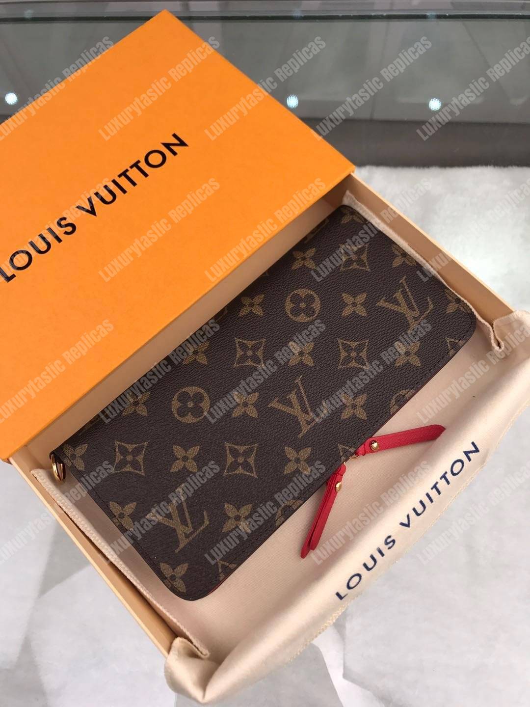LV Insolite Wallet Monogram Canvas Coquelicot