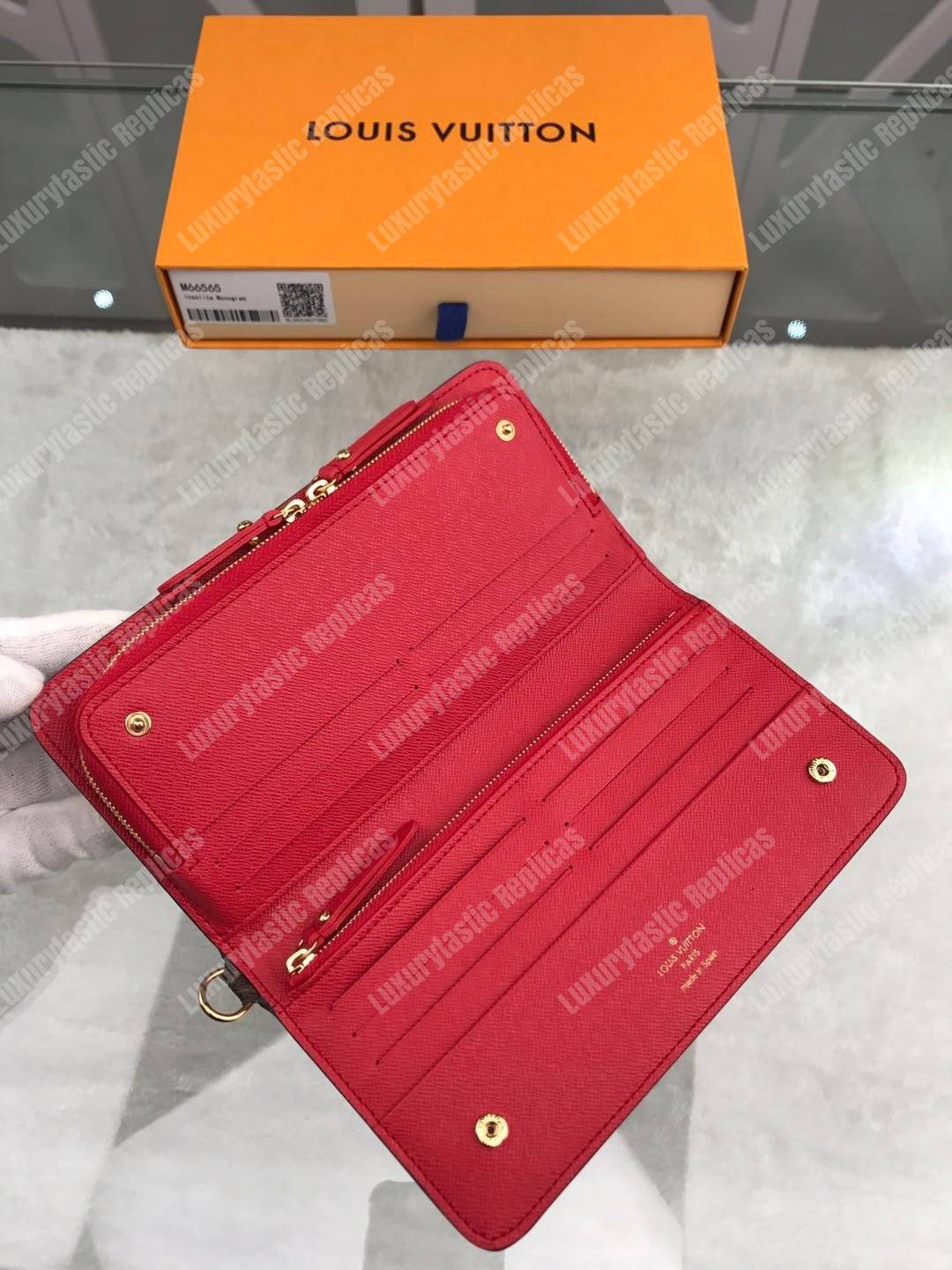 LV Insolite Wallet Monogram Canvas Coquelicot