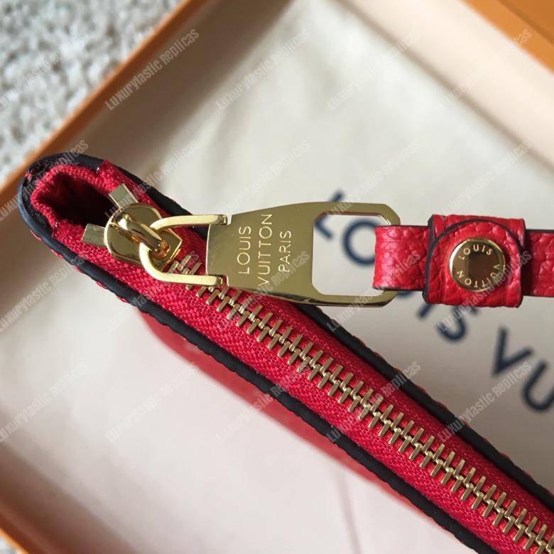 LV Daily Pouch Monogram Empreinte Cherry