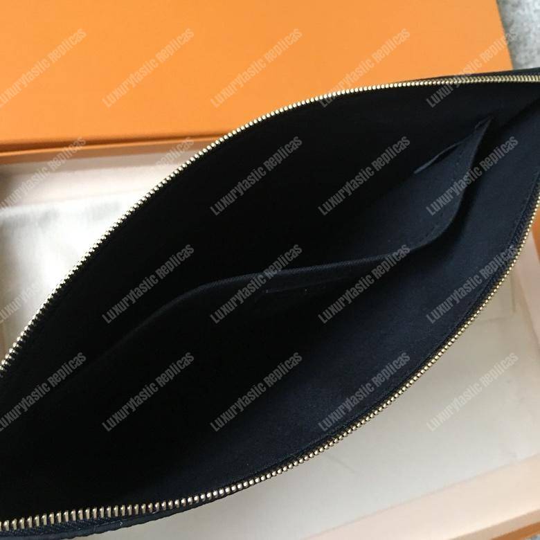 LV Daily Pouch Monogram Empreinte Black