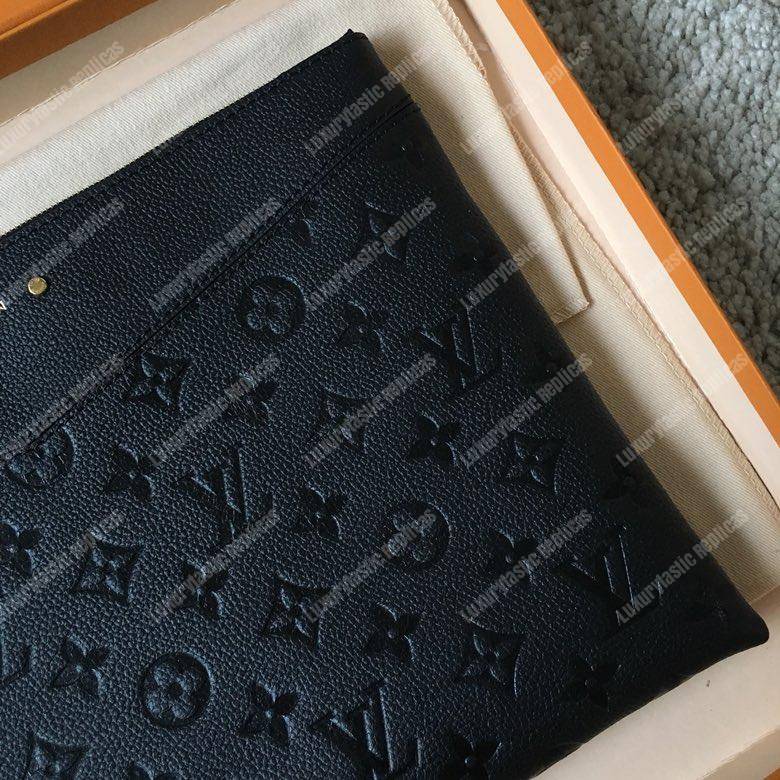 LV Daily Pouch Monogram Empreinte Black
