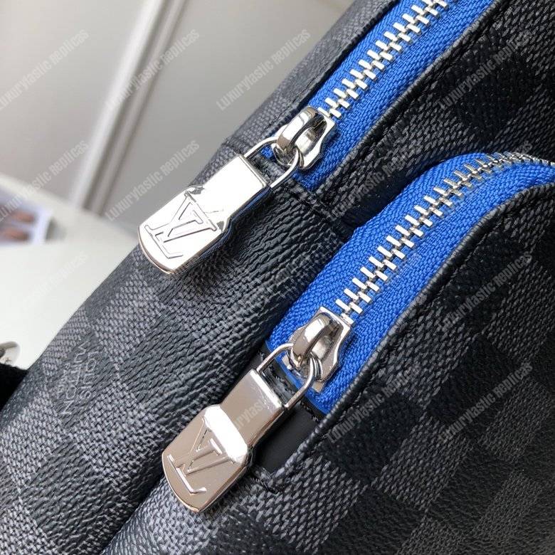 LV Avenue Sling Bag Damier Graphite Gray/Blue