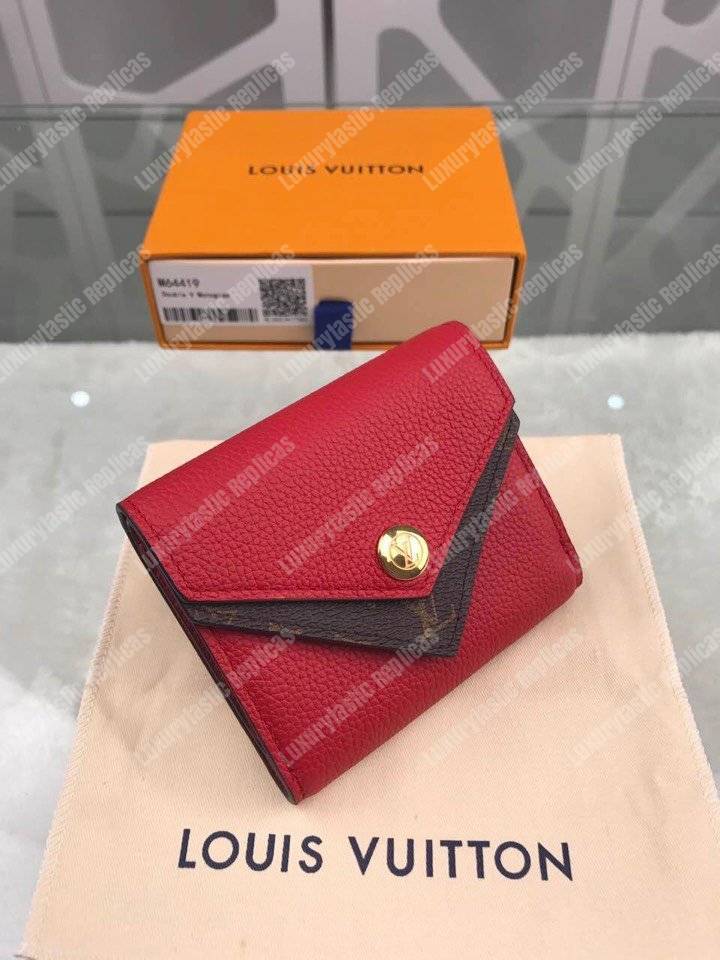 LV Double V Compact Wallet Rubis