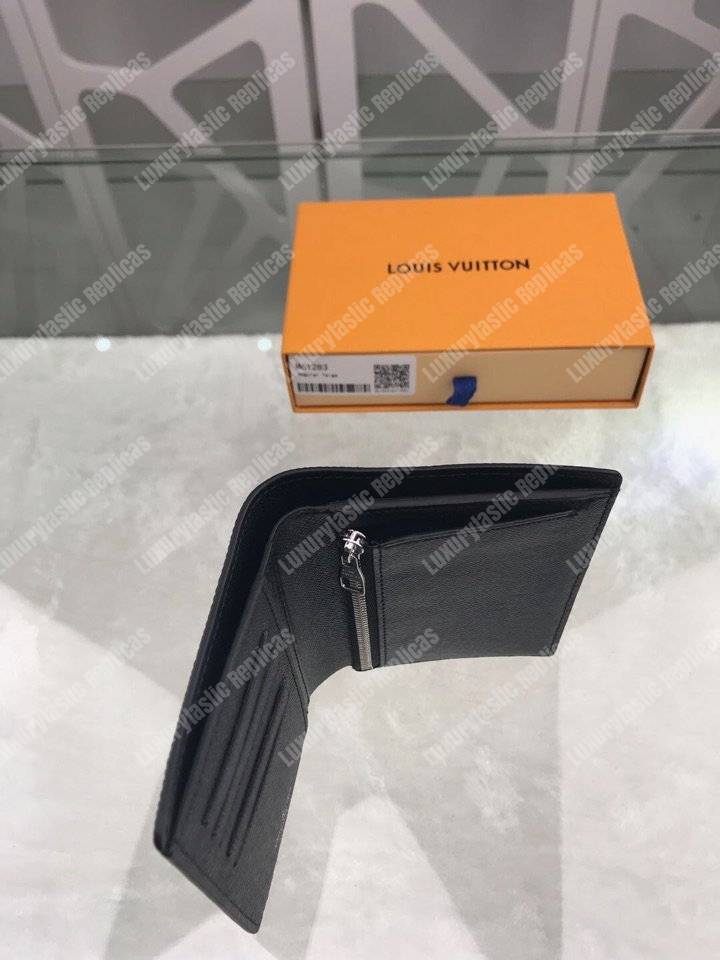 LV Regular Wallet Taiga Black