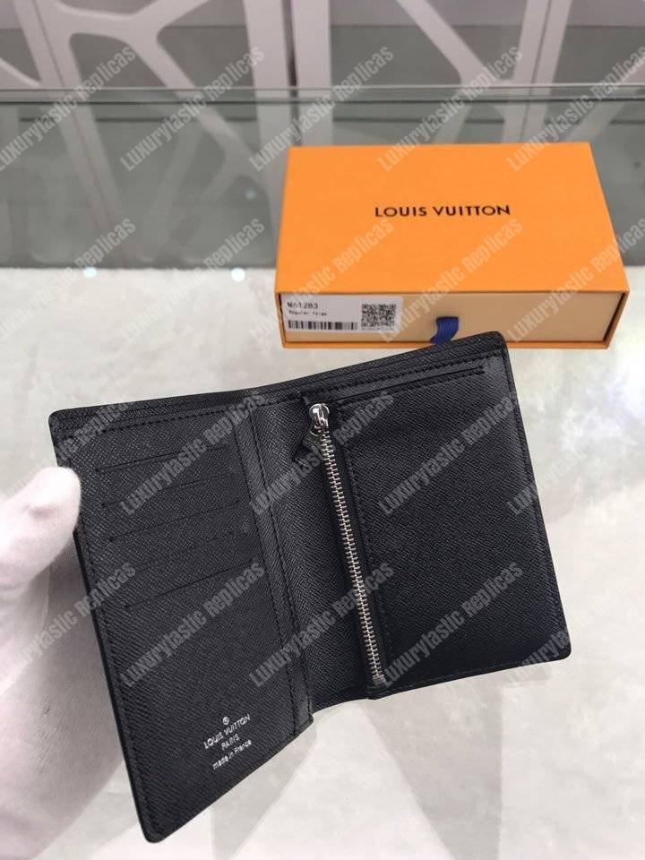 LV Regular Wallet Taiga Black