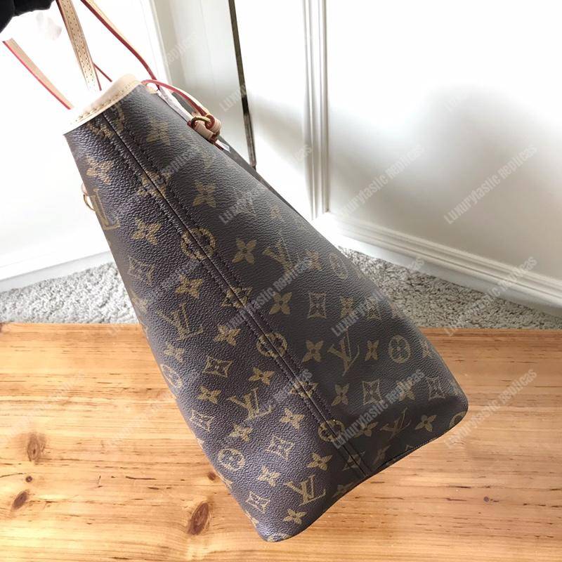 LV Neverfull GM Monogram Beige