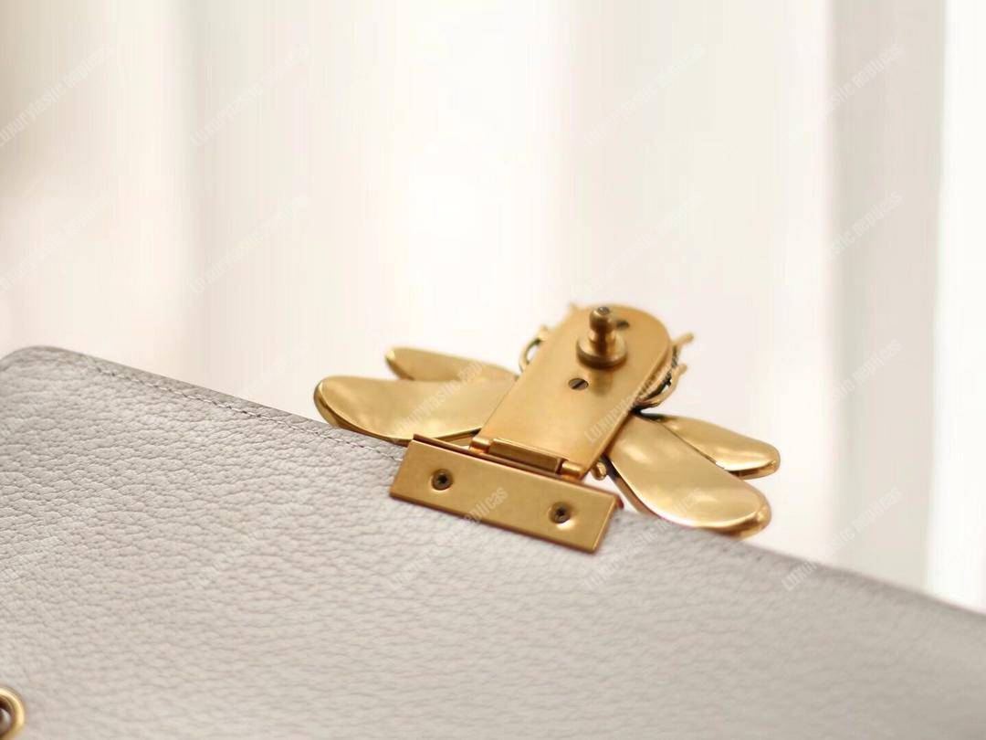 G*u*i queen margaret gg small top handle bag white