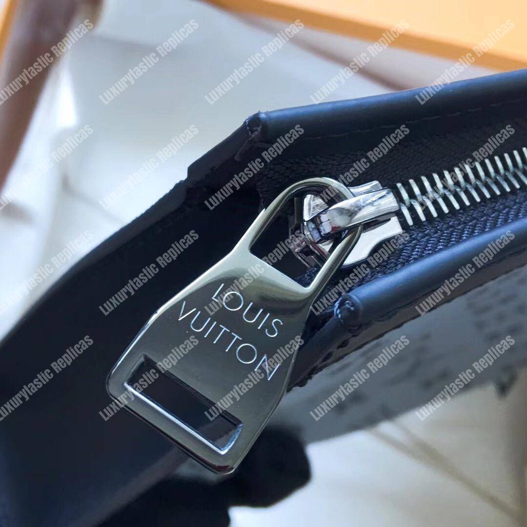 LV Pochette Voyage MM Monogram White Blue
