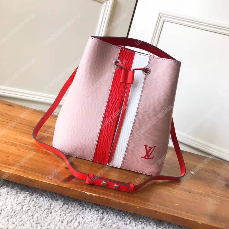 LV NéoNoé Epi Leather Rose Ballerine