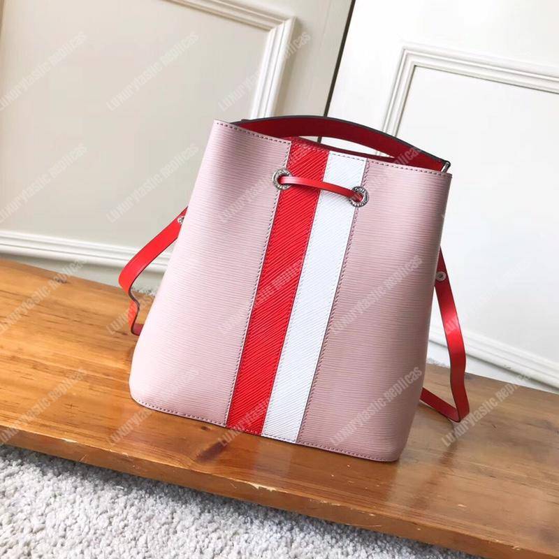 LV NéoNoé Epi Leather Rose Ballerine