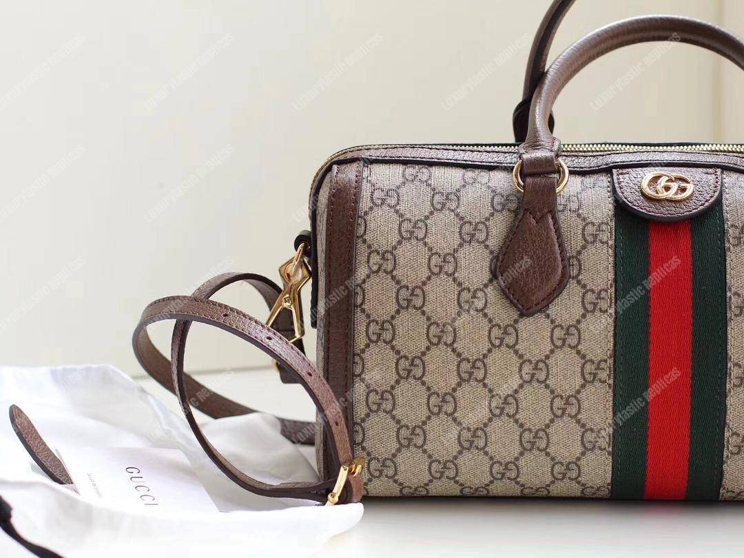 G*u*i ophidia medium top handle bag gg sup*e canvas
