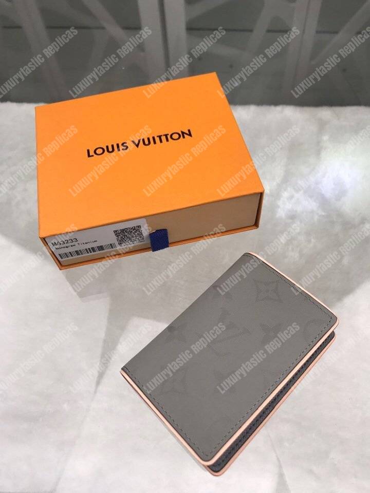 LV Pocket Organizer Monogram Titanium