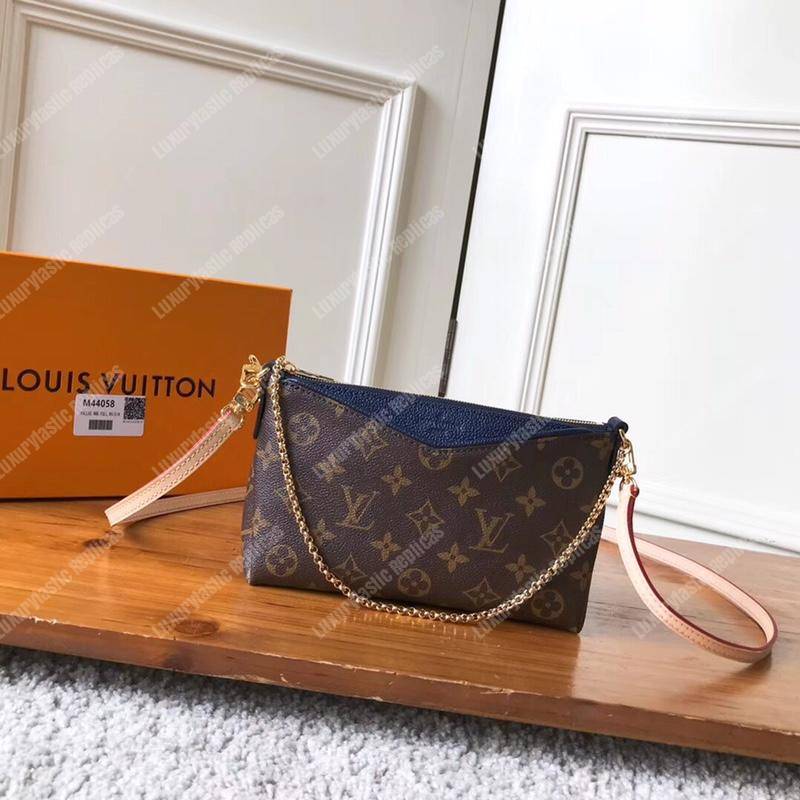 LV Pallas Clutch Bag Monogram Marine Rouge
