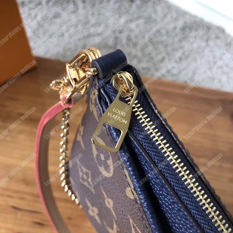 LV Pallas Clutch Bag Monogram Marine Rouge