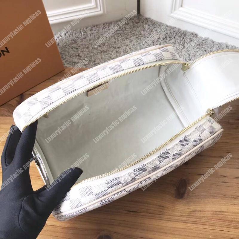 LV King Size Toiletry Bag Damier Azur